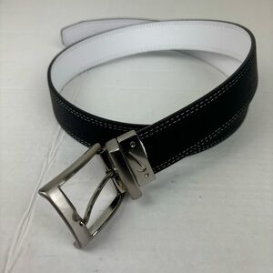 NIKE reversible golf belt-wht/blk-Men’s 34”